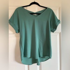 Women’s Pink Rose Teal Top